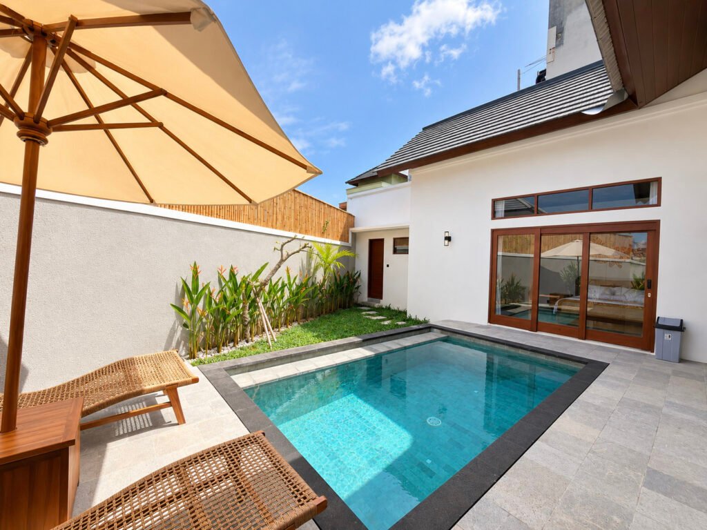 Private swimming pool at Royal Indah Villa Nusa Dua