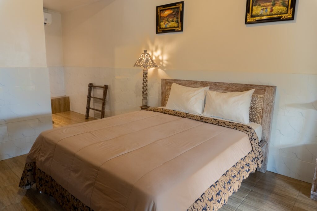 Comfortable bedroom at Uma Shanty Homestay in Karangasem Bali