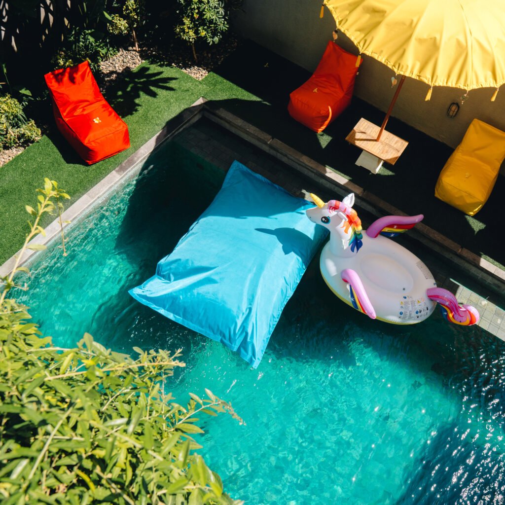 Bahana Guest House swimming pool in Tuban Bali